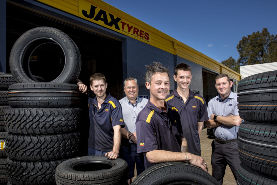 The team from Jax Tyres